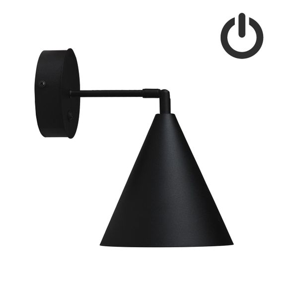 Бра з вимикачем Mont W180BT Чорний, Atmolight
