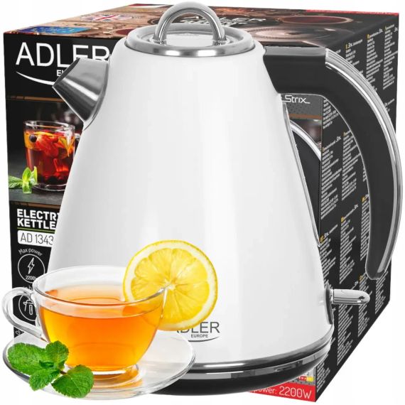Електрочайник Adler AD 1343 білий 1,5 л (UA-01) | Зображення 4