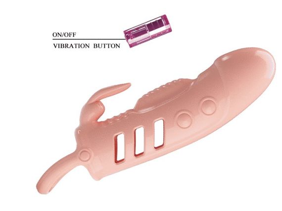 Подовжувальна насадка з вібростимуляцією (на 2,5 см) PRETTY LOVE — PENIS SLEEVE Sloane Sex Aura | Зображення 5