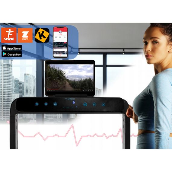 Бігова доріжка THUNDER Race White | Зображення 6