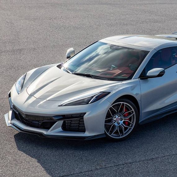 Накладки на передні бампер (для Z06, 2020-2024, Карбон) для Chevrolet Corvette C8 2019- рр | Зображення 1