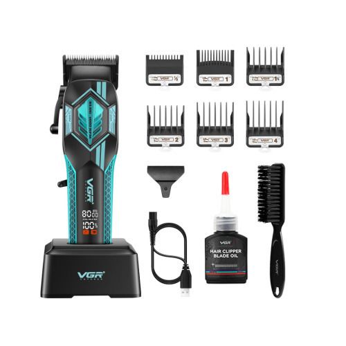 Машинка для стрижки бездротова до 3 годин VGR V-119 Green (46515-VGR-119 GREEN_1416) | Зображення 2