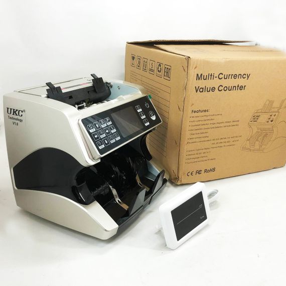 Лічильник банкнот Bill Counter AL-920 з визначенням номіналу та детекторами UV/MG/IR | Зображення 1