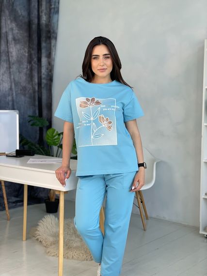 Костюм жіночий Носи своє 50 Блакитний (p-11261-121800) | Зображення 2