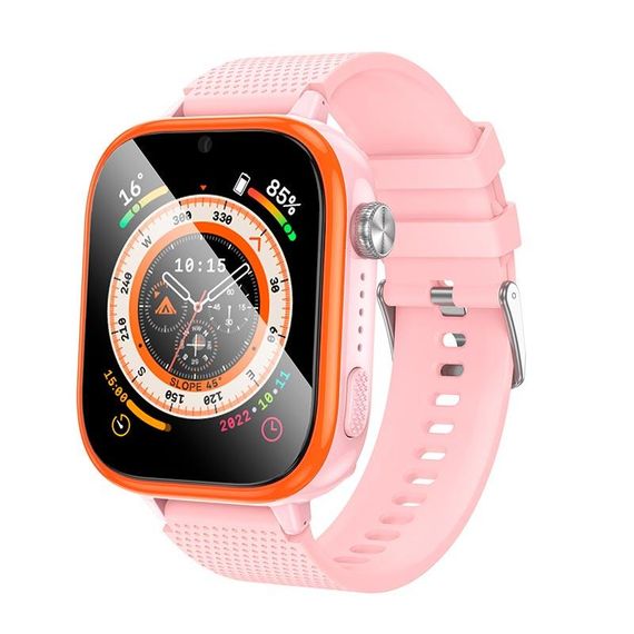 Смарт-годинник дитячий HOCO Y101 4G GPS, рожевий