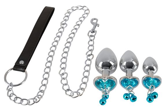 Набор анальных пробок и поводок - Butt Plug Set with a Leash sexstyle | Зображення 1