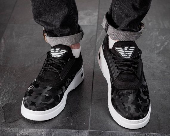 Кросівки Emporio Armani EA7 Exchange Camo Black/White | Зображення 5