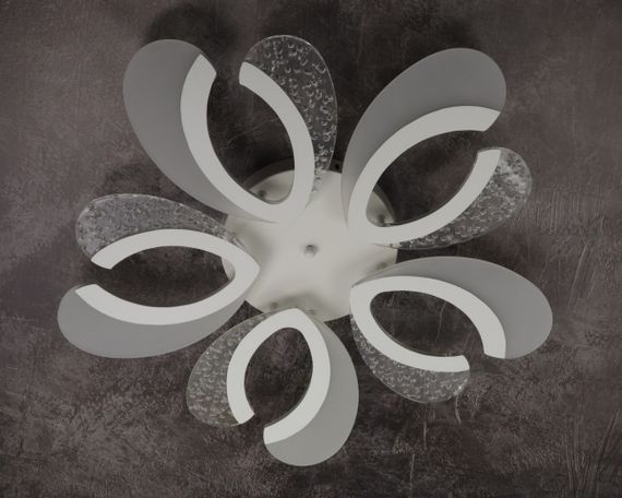 Люстра світлодіодна стельова LED світильник для квартири на стелю лед з пультом 25609 Білий 8х62х62 см. | Зображення 4