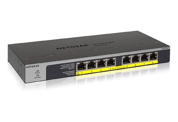 Комутатор NETGEAR GS108LP 8xGE PoE+, некерований (GS108LP-100EUS) | Зображення 1