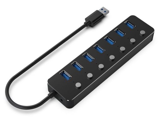 Хаб Gembird UHB-U3P7P-01 на 7 портiв USB 3.0