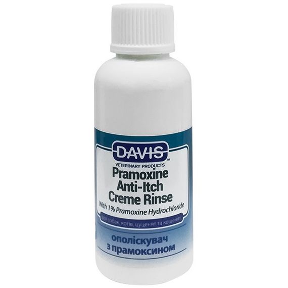 Крем-ополіскувач для собак та котів від свербіння і лущення Davis Pramoxine Anti-Itch Creme Rinse, 50 мл