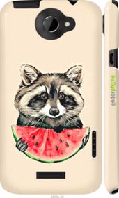 Чохол на HTC One X Єнотик з кавуном "4605c-42-2448"