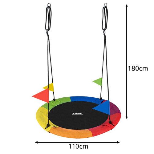 Садовые качели «Гнездо аиста» KRUZZEL 110 см, до 150 кг, для детей и взрослых | Зображення 2
