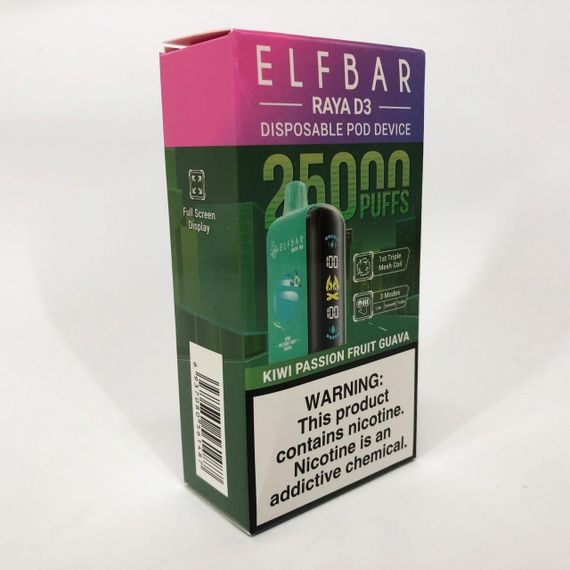 Elf Bar Raya D3 25000 смак Ківі Маракуйя Гуава (Kiwi Passion Fruit Guava) | Зображення 3