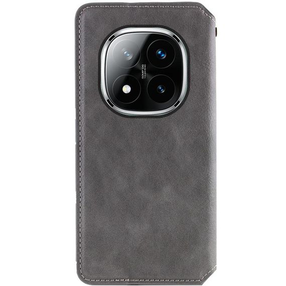 Шкіряний чохол-книжка GETMAN Cubic (PU) для Xiaomi Redmi Note 15 4G/5G (EU) Сірий | Зображення 2