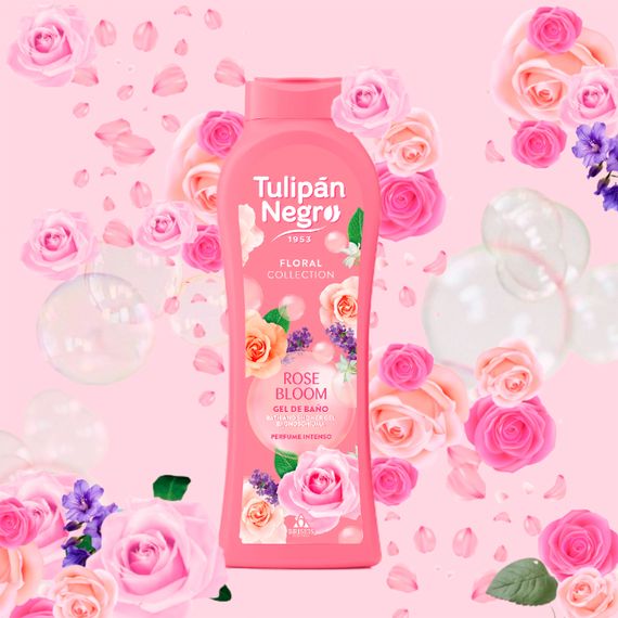 Парфюмированный гель для душа Tulipan Negro Shower Gel - Rose Bloom (650 мл) | Зображення 1
