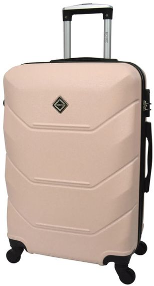 Набір валіз Bonro 2019 2 шт пластикові дорожні на колесах бежевий (42401078) | Зображення 2