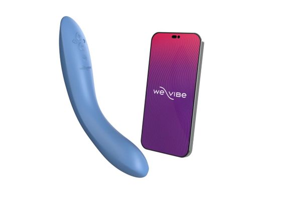 Смарт-вібратор We-Vibe Rave 2 Twisted Pleasure Blue, для точки G та входу в піхву, 2 мотори sexstyle