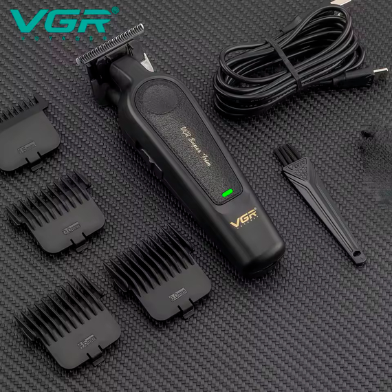 Триммер для стрижки аккумуляторный VGR V-995, 4 насадки, 7000 RPM, 2000 mAh | Зображення 9