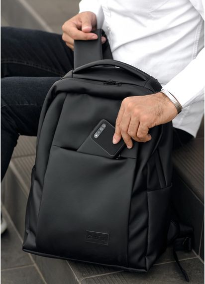 Чоловічий рюкзак Sambag Zard QSH чорний 40 х 28 х 14 см (25428001) | Зображення 3