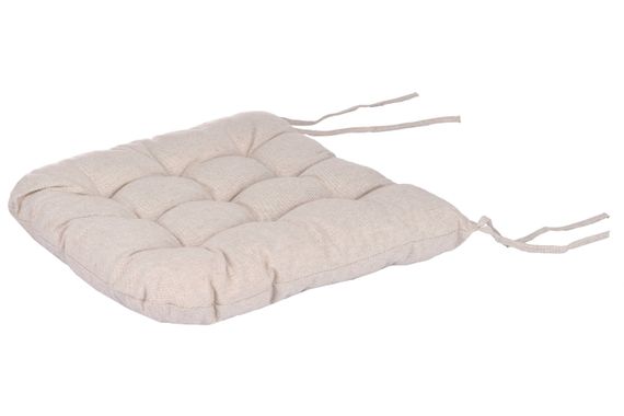 Подушка для стільця Ardesto Oliver, 40х40см, 100% бавовна, бежевий (ART02OB) | Зображення 4