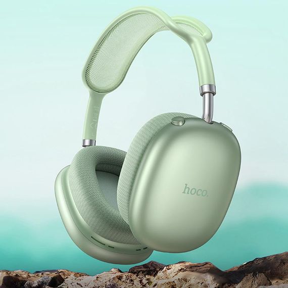 Накладные беспроводные наушники Hoco W55 Pleasing Green | Зображення 1