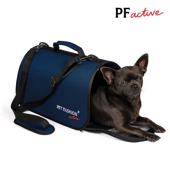 Сумка-переноска Pet Fashion Vesta 38x22x22 см синій | Зображення 1