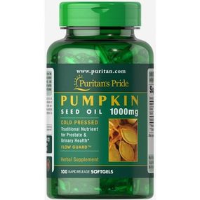 Комплекс для профилактики давления и кровообращения Puritan's Pride Pumpkin seed oil 1000 mg 100 Softgels