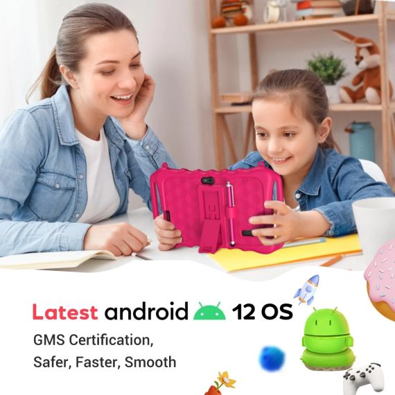 T702PRO 7-дюймовый планшет с чехлом для детей от 3 до 12 лет, 32G с модулем Bluetooth WiFi | Зображення 3