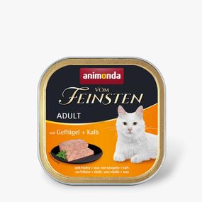 Корм Animonda Vom Feinsten вологий з телятиною та птицею для дорослих котів 100 гр