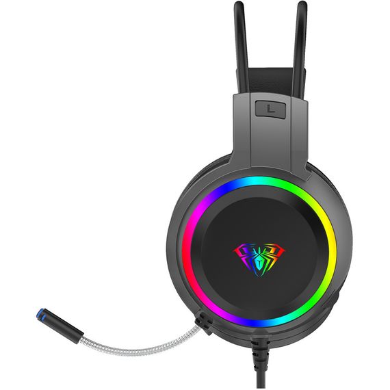 Навушники Aula S608 Wired Gaming Headset 3.5mm*2 + USB Black (6948391235509) | Зображення 1