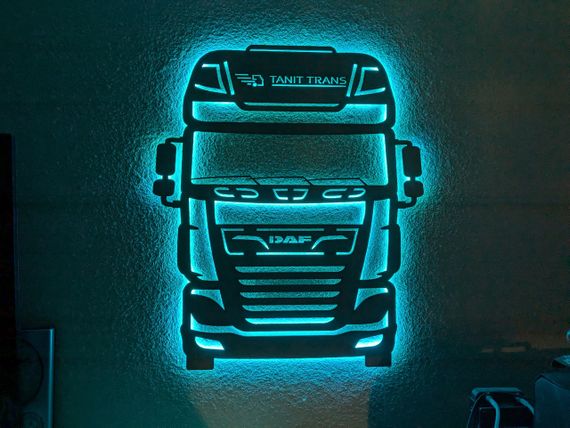 Панно декоративная картина на стену DAF LED 16 цветов телефон 760х900 acr-p000181