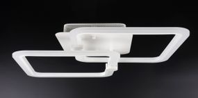 Люстра світлодіодна стельова LED світильник для квартири на стелю лед з пультом 25765 Білий 10х41х63 см.