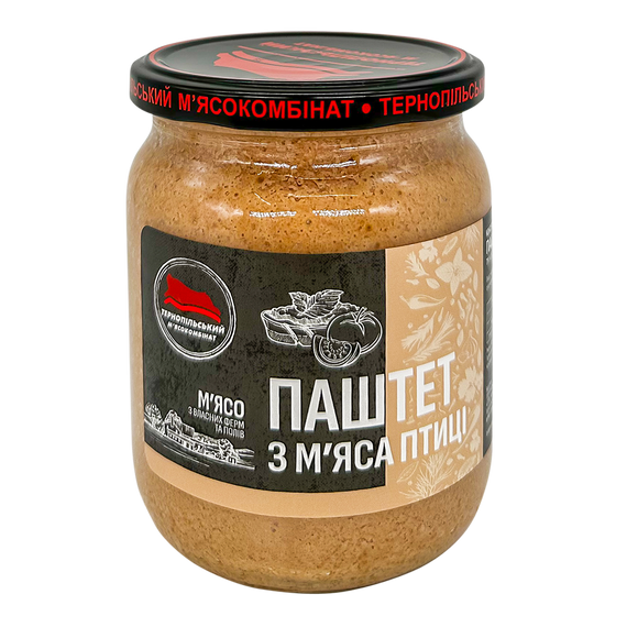 Паштет з м’яса птиці Тернопільський м'ясокомбінат 500 г