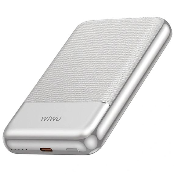 Портативний ЗП Power Bank WIWU P089 Seraph PD20W з БЗП 10000 mAh Silver | Зображення 1