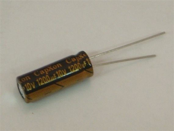 1200mkf - 10v КОМП'ЮТЕРНІ (LOW ESR) caPxon LZ  8*20 конденсатор електролітичний | Зображення 1
