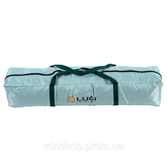 Палатка кемпинговая  3-местная с тентом 235*235*155 см синий LU005BL | Зображення 9