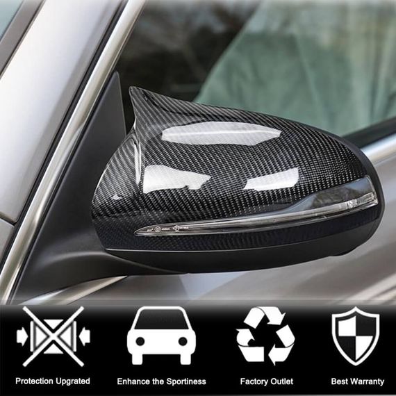 Накладки на Зеркала (Карбон) для Mercedes E-class coupe C238 2016-2024 гг | Зображення 1