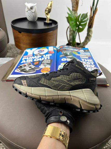 Чоловічі зимові кросівки Zig Kinetica 2.5 Edge Black Grey Khaki Fur  , В'єтнам 44 28.0 см
