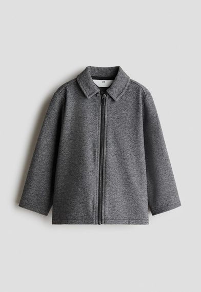 Дитяча куртка-сорочка для хлопчика H&M 122-128 см Темно-сіра (25122206D)