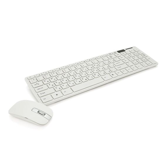 Комплект бездротовий K06 (KB+Mouse), (Eng / Pyc), 2.4G, White, Box
