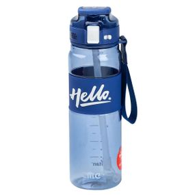 Бутылка для воды 860 мл тритан с ремешком и ручкой Синяя HP17303BL