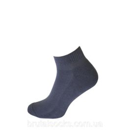 Короткі чоловічі шкарпетки з махровою стопою Twinsocks р.41-42 (27), 43-44 (29) сірі, сині 27 / L / 41-43, Сірий