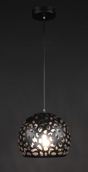 Люстра підвісна на 1 лампочку 27801 Чорний 25-200х20х20 см. | Зображення 1