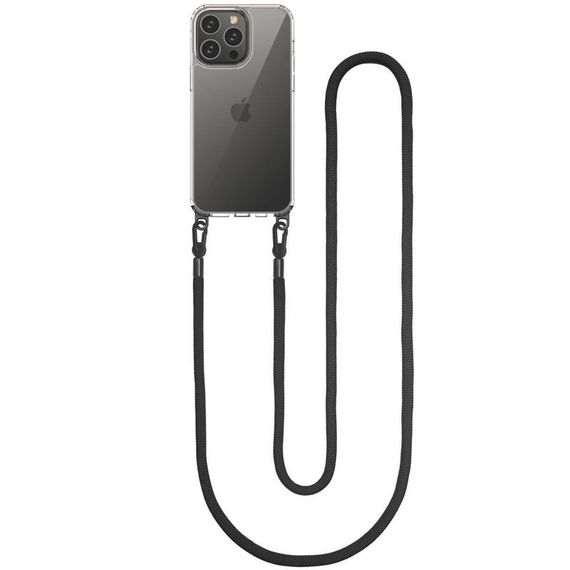 Чехол TPU Transparent with Straps для Apple iPhone 14 Pro (6.1") | Зображення 4