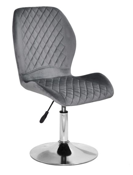 Поворотний стілець Fox CH-Base, на хромованому круглому диску Ø 385 мм із регулюванням висоти, м'яка оббивка | Зображення 4