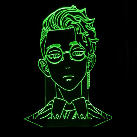 Акриловий світильник-нічник Сюдзі Ханма зелений tty-n001424