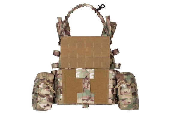 Плитоноска 2E Tactical , Тип 1, з кишенями для бічного захисту і підсумками, Молле, камуфляж (2E-MILPLACARR1-MC) | Зображення 8