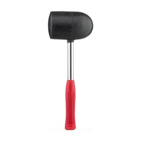 Киянка гумова 1250 г, чорна INTERTOOL HT-0228