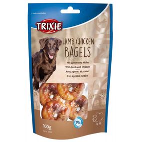Ласощі для собак з ягнятком та куркою Trixie Premio Lamb Chicken Bagles, 100 гр
